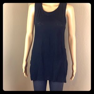 Athleta Lightweight Sleeveless Black Tank Top SZ S